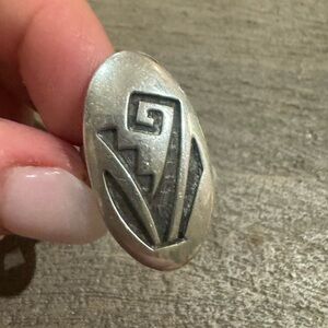 Lawrence Saufkie Hopi Sterling Silver Vintage Ring